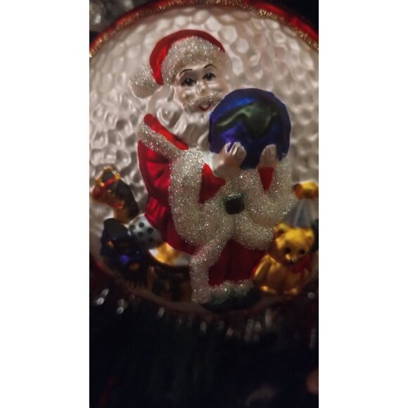 Waterford Toys For the‎ World Santa Claus Christmas Ornament with Globe & Toys - Picture 5 of 7